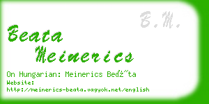 beata meinerics business card